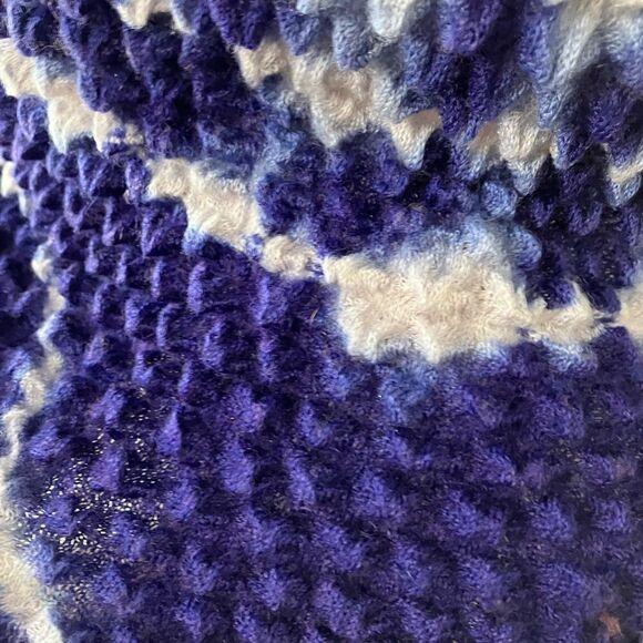 Purple White Tie-dye Crinkle Smocked Tank Top - Picture 5 of 8